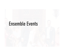 Tablet Screenshot of ensembleevents.com